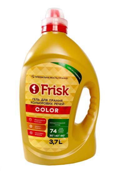 Средство д/стирки FRISK Color Premium Gold Гель 3.7л