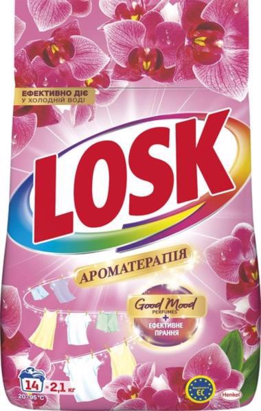Порошок д/прання автомат. LOSK Ароматерапія ефір. олії та аромат малазійської квітки 2.1кг