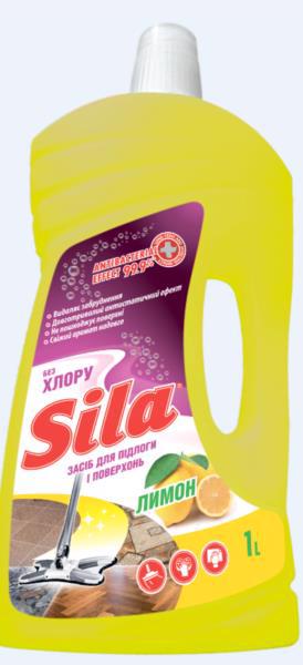 Засіб д/миття підлог SILA Лимон 1л