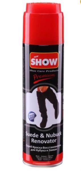 Фарба д/шкіри SHOW Premium Замша і нубук чорна 250мл /аерозоль/