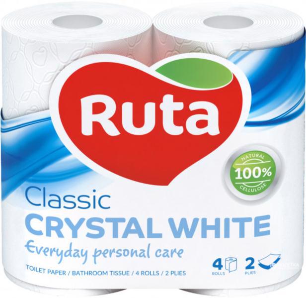 Папір туалетний RUTA Classic 2-х шар. білий 4рул.