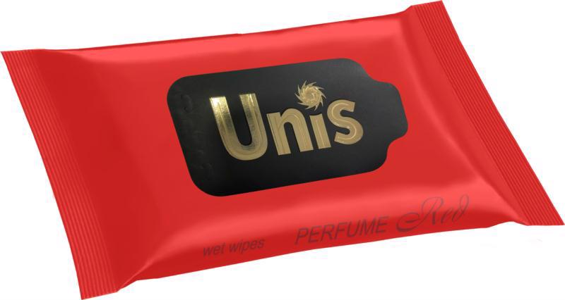 Серветки вологі UNIS Антибактеріальні Perfum red 15шт (36)