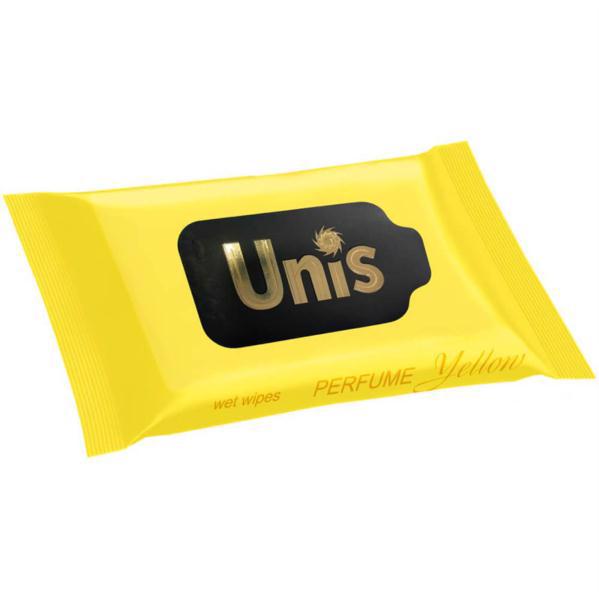 Салфетки влажные UNIS Антибактериальные Perfume yellow 15шт (36)