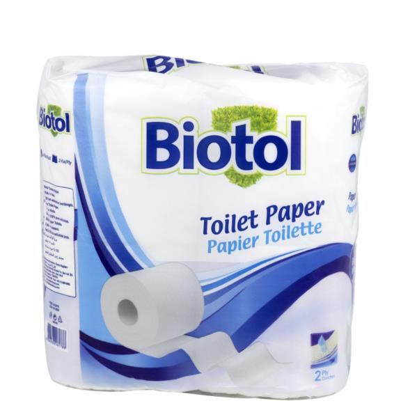 Папір туалетний BIOTOL 2-х шар. 4рул. IMP