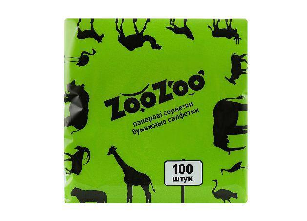Серветки СНІЖНА ПАНДА ZooZoo зелені 100шт