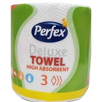Полотенце бумаж. PERFEX Deluxe 3-х сл. 1рул.