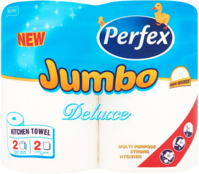 Полотенце бумаж. PERFEX Deluxe Jumbo 2-х сл. 2рул.