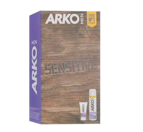 Косметичний набір ARKO Men Sensitive піна д/г 200мл+крем п/г 50мл 2пр.