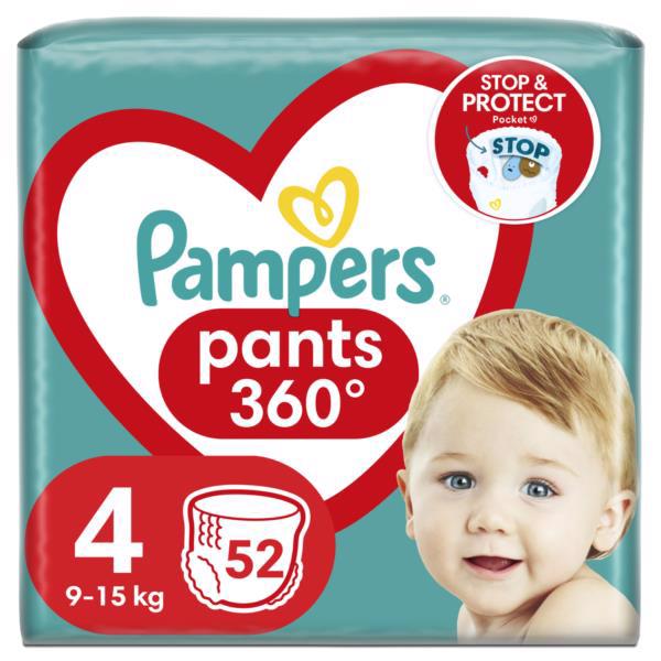 Подгузники PAMPERS Pants Maxi (4) 9-15кг 52шт Jumbo