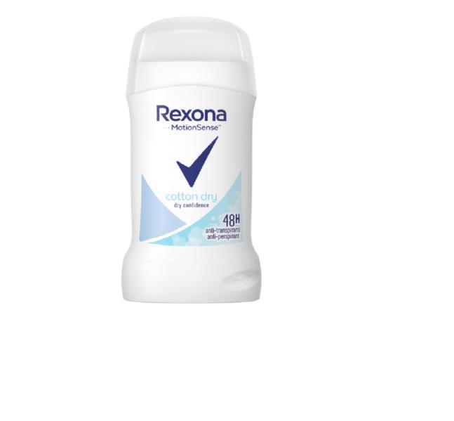 Антиперспирант стик жен. REXONA Легкость хлопка 40мл