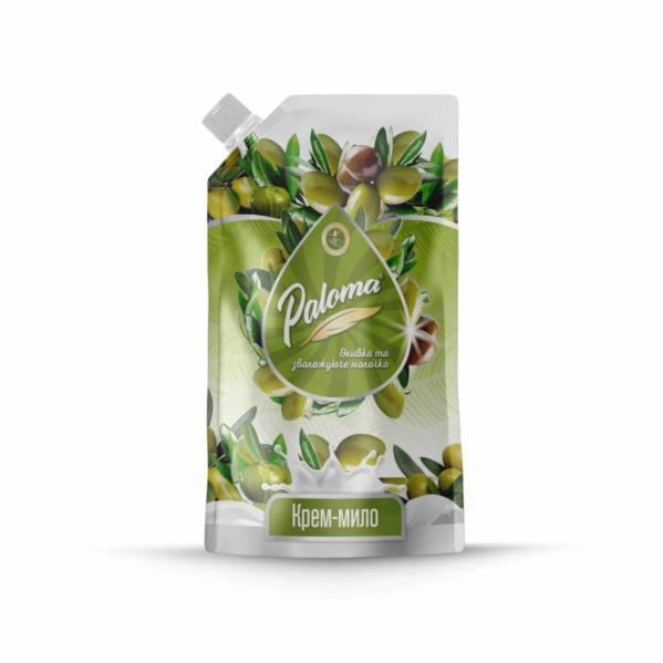 Мыло-крем жидкое PALOMA оливка и увлажняющее молочко 500мл /дой-пак/