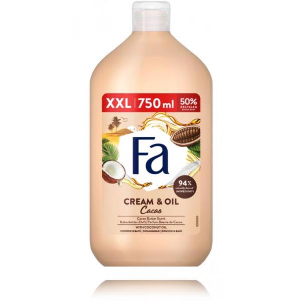 Гель-крем д/душа FA Cream&Oil Cacao 750мл