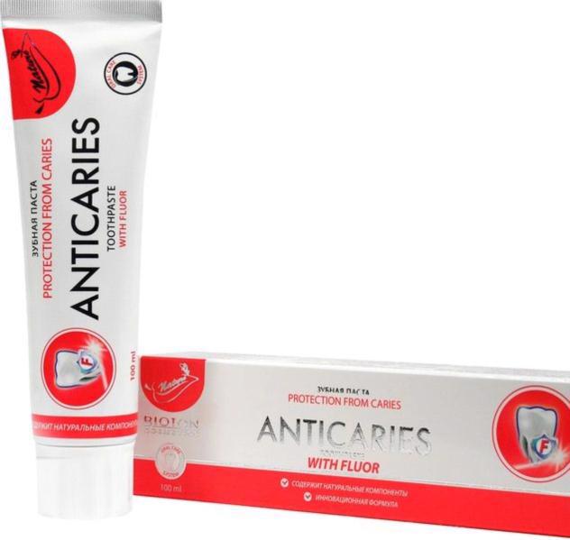 Зубна паста BIOTON COSMETICS Anticaries 100мл