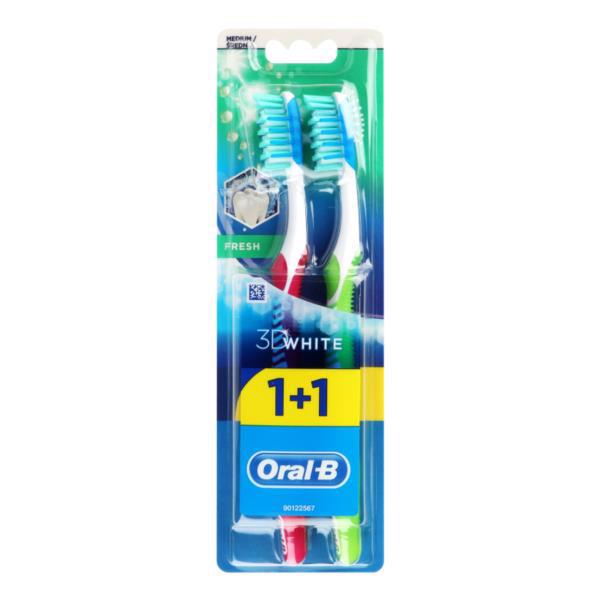 Зубная щетка ORAL-B 3D White Свежесть 40 средняя 2шт
