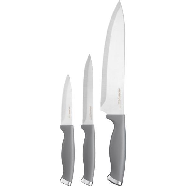 Набір ножів 3пр. ARDESTO Gemini Gourmet сірий AR2103GR