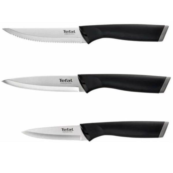 Набор ножей 3пр. TEFAL Essential черный K2219455