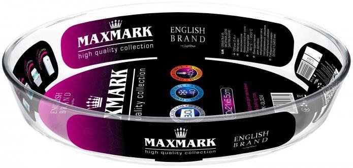 Форма д/випічки MAXMARK 34.7*24.2*6.5см скляна MK-GL332