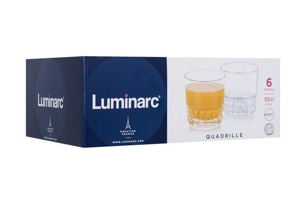 Склянки LUMINARC Quadrille 300мл 6шт 6484984