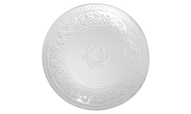 Тарелка десерт. 200мм керам. белая с декором IMP WB2107714