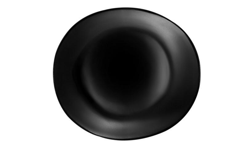 Тарелка обед. 280мм керам. черная IMP WB2107820