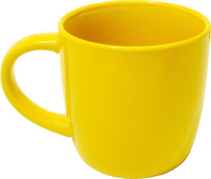 Чашка керам. 330мл желтая