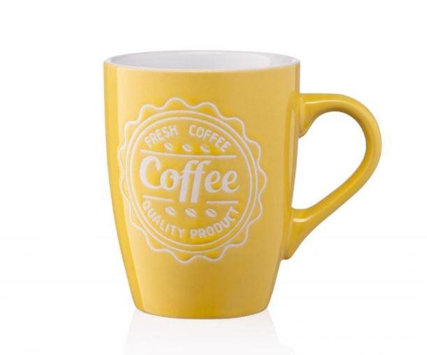 Чашка ARDESTO Coffee 330мл керам. жовта AR3469Y