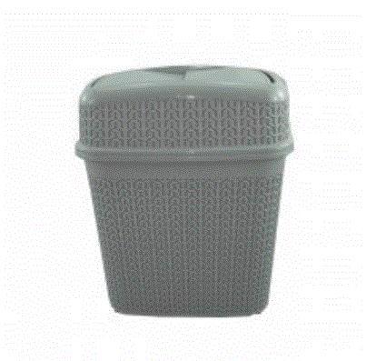 Ведро д/мусора UCS Knit 5л серый металик 102203.2