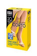 Шкарпетки жіночі ESLI Corto 8С-8СПЕ 20den р.23-25 2 пари visone