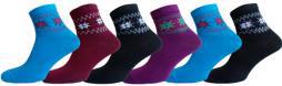 Шкарпетки жіночі LOMANI 208WL бавовна 100% р.36-40 орнамент мікс
