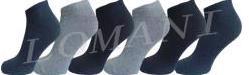 Шкарпетки чоловічі LOMANI 0002MG снікерс р.40-44 мікс