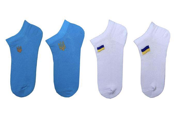 Шкарпетки жіночі PREMIER SOCKS з вишивкой р.23-25 спорт білі