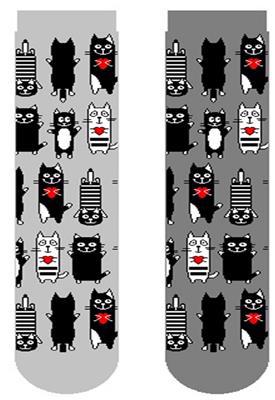 Шкарпетки чоловічі PREMIER SOCKS р.27 сірі котики
