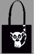 Сумка Эко "Lemur" 34*33.5см диагональ, хлопок 14905