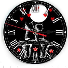 Годинник настінний "Коты 2 " 25см ЧС008