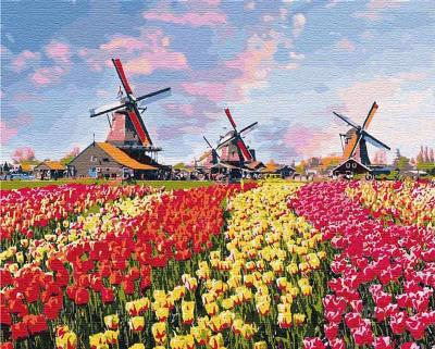 Картина за номерами ІДЕЙКА "Тюльпани Голландії" 40*50см КНО2224