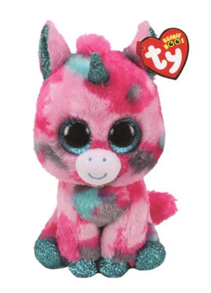 Игрушка мягкая TY Beanie Boo's Розово-голубой единорог "Unicorn" 15см 36313