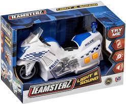 Іграшка пласт. TEAMSTERZ Поліцейський мотоцикл (світло+звук) 1416563