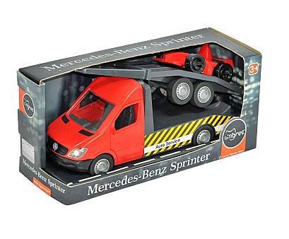 Іграшка пласт. TIGRES Авто евакуатор "Mercedes Sprinter" червон. 39740
