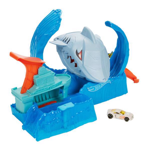 Іграшка пласт. HOT WHEELS Трек "Голодна Акула-робот" GJL12