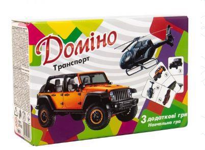 Игра настольная STRATEG Домино "Транспорт" укр. 30765