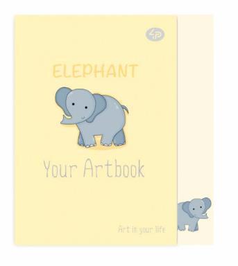 Блокнот А5 48л PROFIPLAN "Artbook. Elephant" 902309