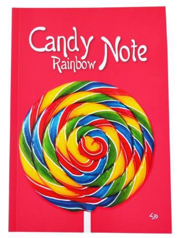 Блокнот А5 48л PROFIPLAN "Candy Rainbow Note" червоний 900152
