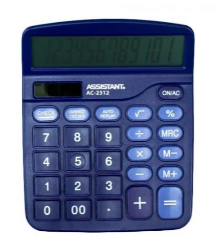 Калькулятор ASSISTANT AC-2312 12-розрядів фіолетовий