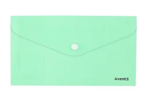 Папка-конверт DL AXENT Pastelini на кнопке 180мкм мятная 1414-18-A