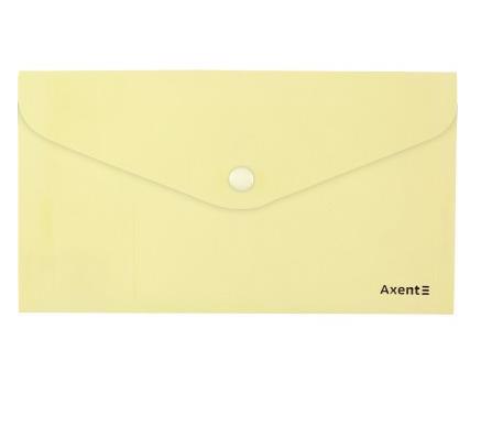 Папка A4 AXENT Pastelini на кнопці 180мкм жовта 1412-08-A