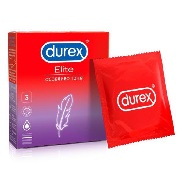 Презервативи DUREX Elite Особливо тонкі 3шт
