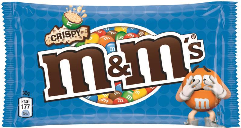 Драже M&M's Crispy з рисовими кульками в молочному шоколаді 36г (24)