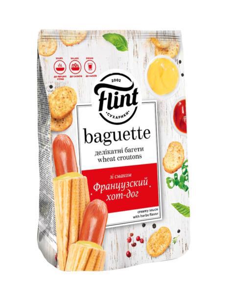 Сухарики FLINT Baguette пшеничні Французький хот-дог 100/110г