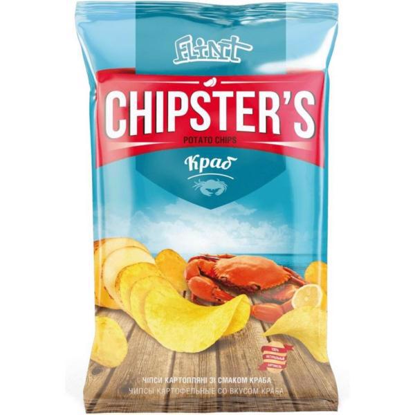 Чіпси FLINT Chipster's Краб 130г