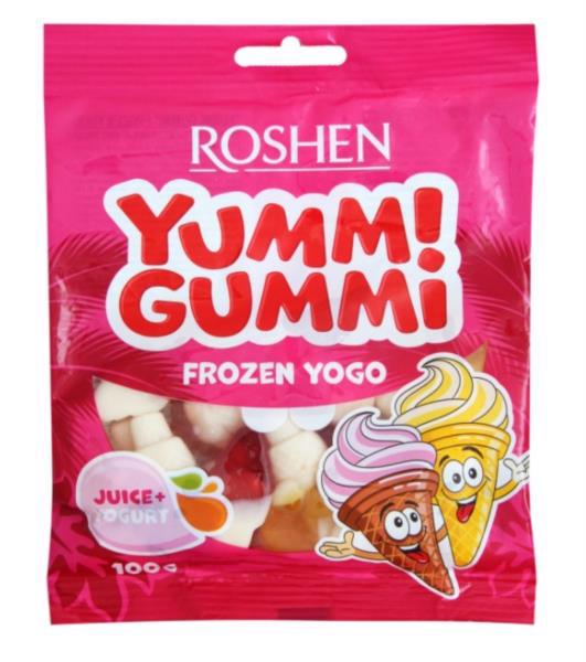 Цукерки желейні ROSHEN Yummi Gummi Frozen Yogo 100г м/п